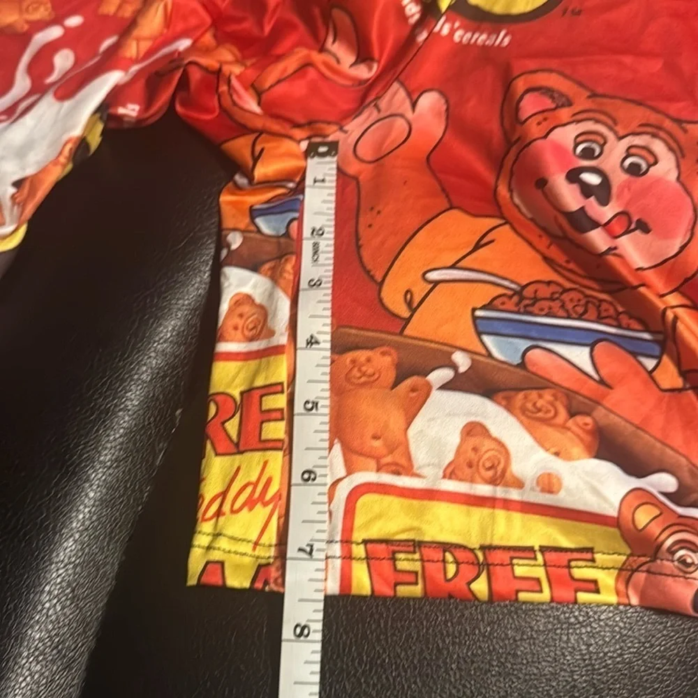 Quick-Dry Men's Novelty Boxer Brief Elastic Underwear Cartoon & Food Print Large